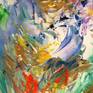 Large colorful abstract art