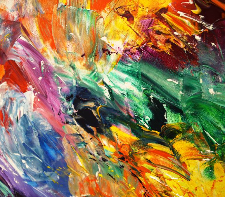 Original Abstract Expressionism Abstract Painting by Peter Nottrott