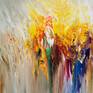 Large abstract painting. Original abstract expressionism art.
61.0 " width x 41.3" height x 1.5" depth.
(155 cm Breite x 105 cm Höhe x 3,8 cm Keilrahmenstärke)

Original painting.

Modern, colourful abstract artwork.

It was painted with professional acrylic paint on canvas. Stretched on a wooden frame. The sides are painted, so the painting is ready to hang. You get a certification of authenticity.
I always offer exclusive my original paintings, handmade, signed and dated on the front by myself...Peter Nottrott