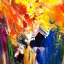 Large abstract painting. Original abstract expressionism art.
61.0 " width x 41.3" height x 1.5" depth.
(155 cm Breite x 105 cm Höhe x 3,8 cm Keilrahmenstärke)

Original painting.

Modern, colourful abstract artwork.

It was painted with professional acrylic paint on canvas. Stretched on a wooden frame. The sides are painted, so the painting is ready to hang. You get a certification of authenticity.
I always offer exclusive my original paintings, handmade, signed and dated on the front by myself...Peter Nottrott