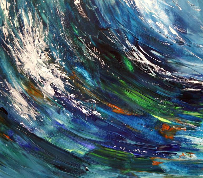 Original Expressionism Water Painting by Peter Nottrott