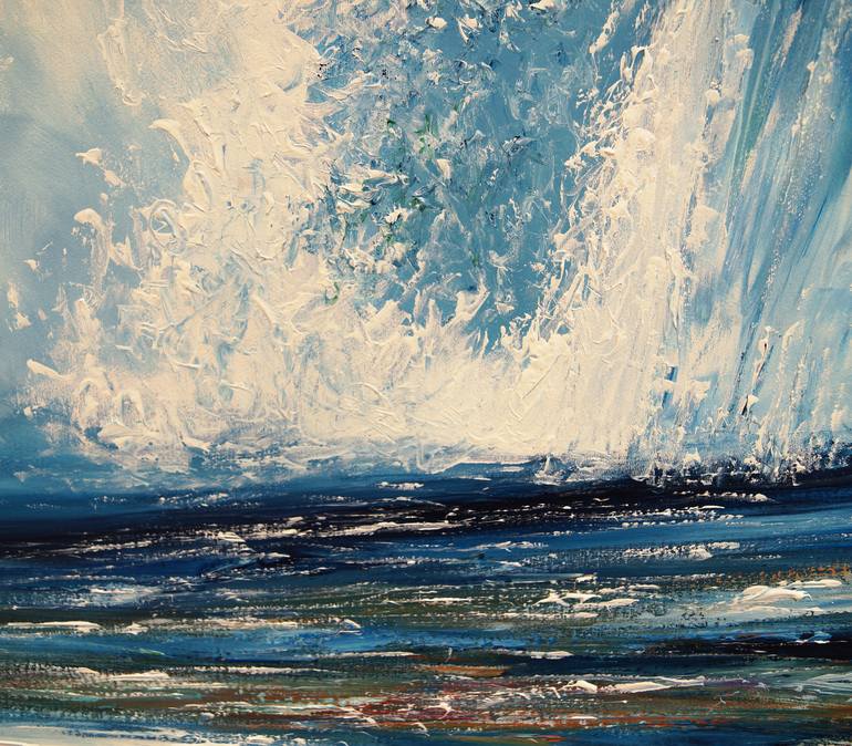 Original Abstract Expressionism Seascape Painting by Peter Nottrott