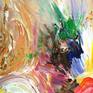 Large abstract painting. Original abstract expressionism art.
49.2" height x 37.4" width x 1.5" depth.
(125 cm Höhe x 95 cm Breite x 3,8 cm Keilrahmenstärke)
Original painting.
Orange, yellow, blue, green, white, brown colours.
Modern abstract artwork.
It was painted with professional acrylic paint on canvas. Stretched on a wooden frame. The sides are painted too.
I always offer exclusive my original paintings, handmade, signed and dated on the front by myself...Peter Nottrott