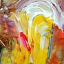 Large abstract painting. Original abstract expressionism art.
49.2" height x 37.4" width x 1.5" depth.
(125 cm Höhe x 95 cm Breite x 3,8 cm Keilrahmenstärke)
Original painting.
Orange, yellow, blue, green, white, brown colours.
Modern abstract artwork.
It was painted with professional acrylic paint on canvas. Stretched on a wooden frame. The sides are painted too.
I always offer exclusive my original paintings, handmade, signed and dated on the front by myself...Peter Nottrott