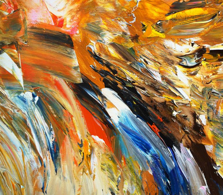 Original Abstract Expressionism Abstract Painting by Peter Nottrott