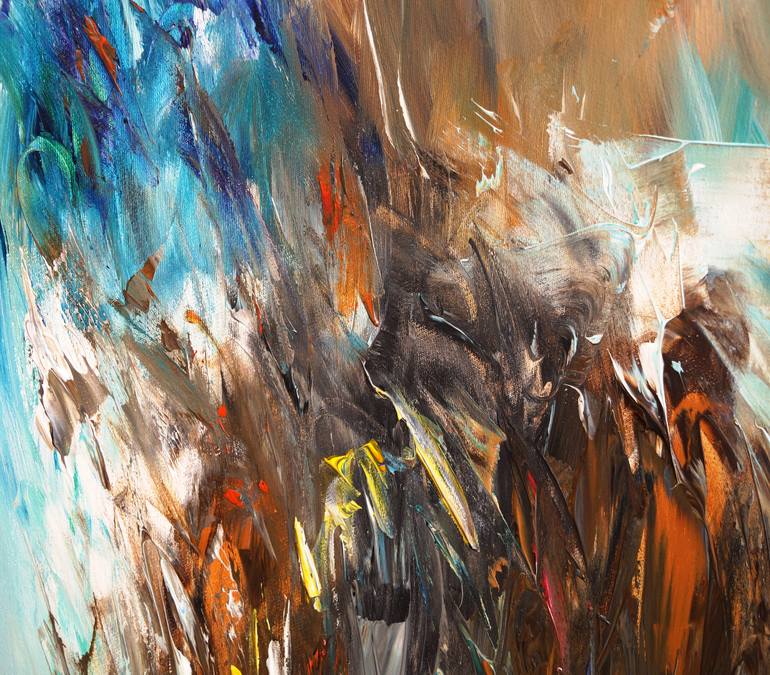 Original Abstract Expressionism Abstract Painting by Peter Nottrott