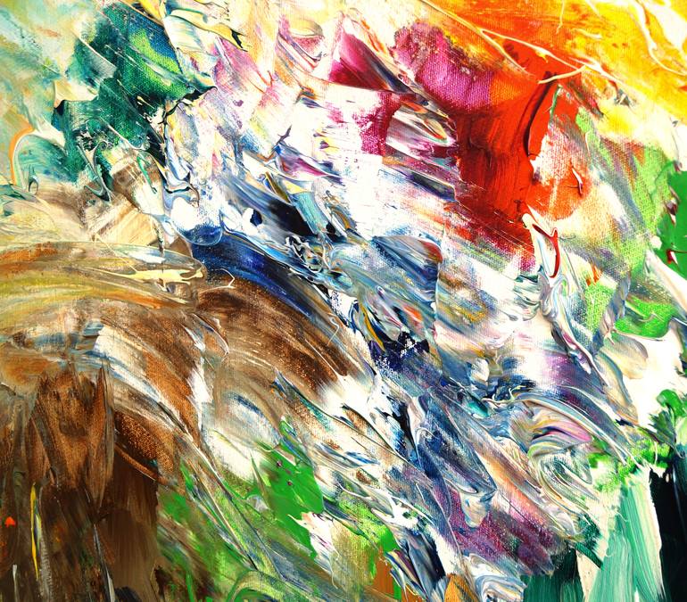 Original Abstract Expressionism Abstract Painting by Peter Nottrott