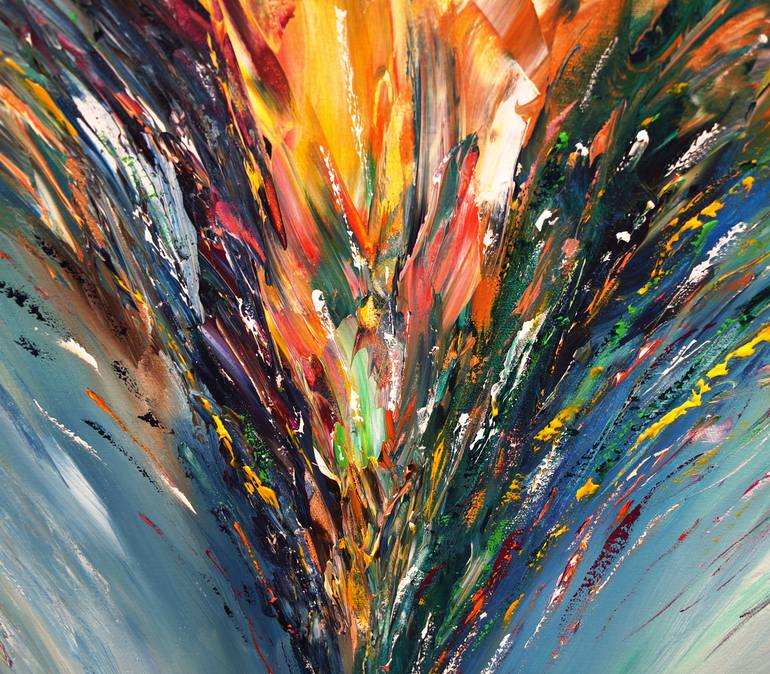 Original Abstract Expressionism Abstract Painting by Peter Nottrott