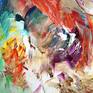 Large abstract painting. Original abstract expressionism art.
61.0 " width x 41.3" height x 1.5" depth.
(155 cm Breite x 105 cm Höhe x 3,8 cm Keilrahmenstärke)

Orange, yellow, white, magenta, blue, green, red.
Modern, colourful abstract artwork.

It was painted with professional acrylic paint on canvas. Stretched on a wooden frame. The sides are painted, so the painting is ready to hang. You get a certification of authenticity.
I always offer exclusive my original paintings, handmade, signed and dated on the front by myself...Peter Nottrott