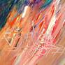 large abstract colorful acrylic painting