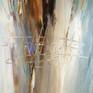 very large modern abstract acrylic painting