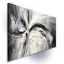 large black white abstract painting