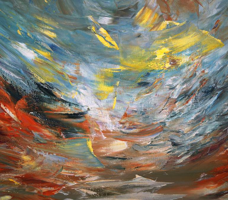 Original Abstract Expressionism Seascape Painting by Peter Nottrott