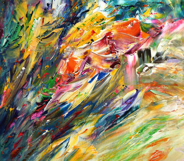 Original Abstract Expressionism Abstract Painting by Peter Nottrott