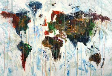 Abstract World Map XL 2 thumb