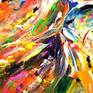 Large abstract painting. Original abstract expressionism art.
47.2" height x 33.5" width x 1.5" depth.
(120 cm Höhe x 85 cm Breite x 3,8 cm Keilrahmenstärke)

Original painting.
Colourful, dynamic painting.
Modern abstract artwork.

It was painted with professional acrylic paint on canvas. Stretched on a wooden frame. The sides are painted too.
I always offer exclusive my original paintings, handmade, signed and dated on the front by myself...Peter Nottrott