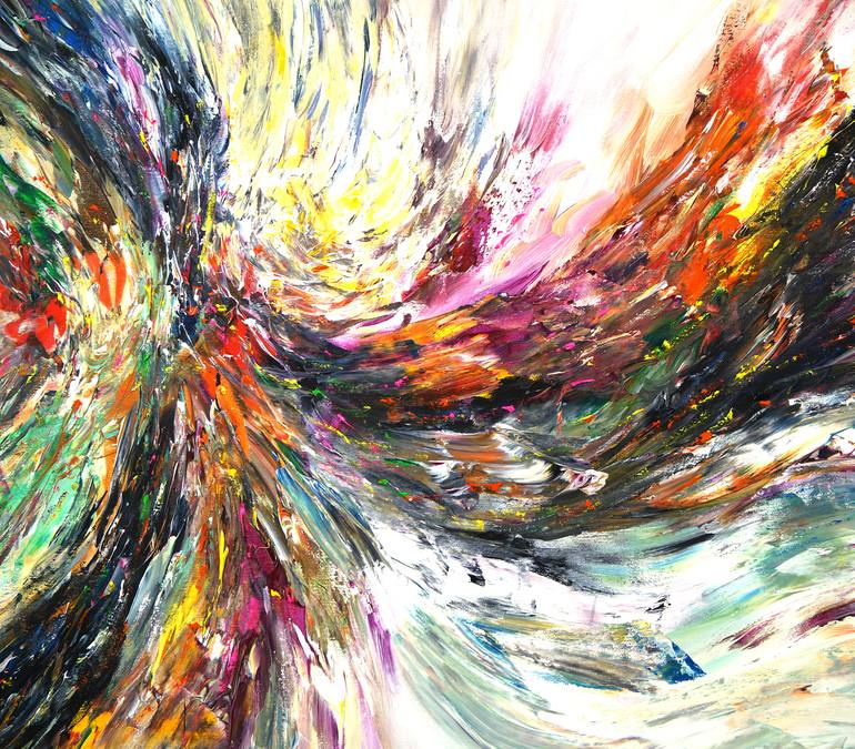 Original Abstract Expressionism Abstract Painting by Peter Nottrott