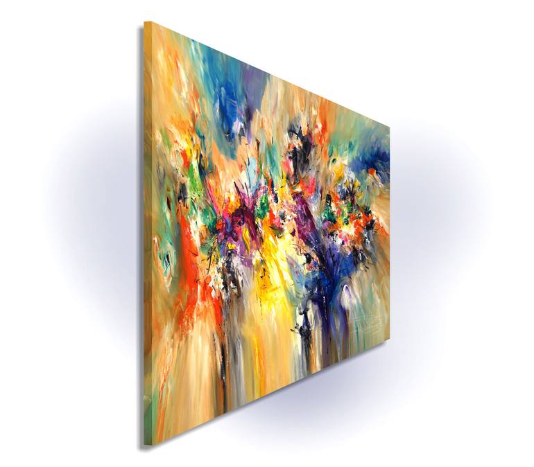 Original Abstract Painting by Peter Nottrott