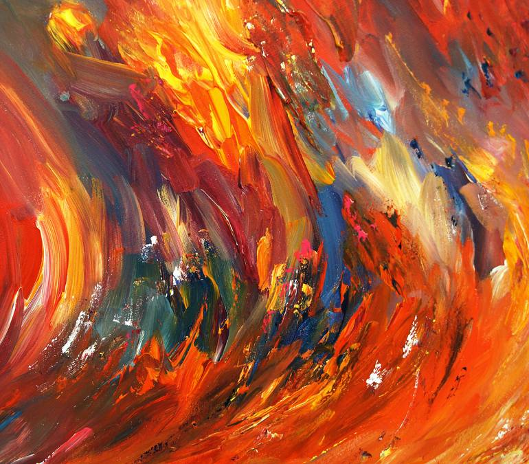 Original Abstract Expressionism Abstract Painting by Peter Nottrott