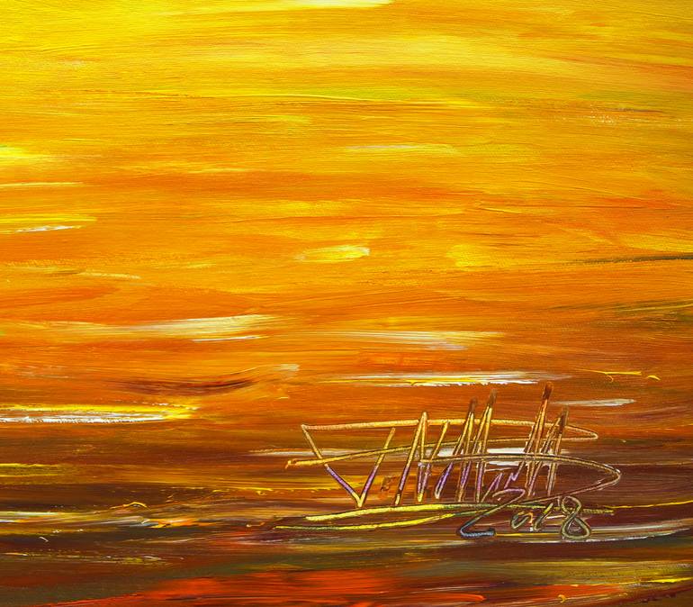 Original Abstract Expressionism Seascape Painting by Peter Nottrott