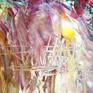 colorful large modern abstract acrylic painting