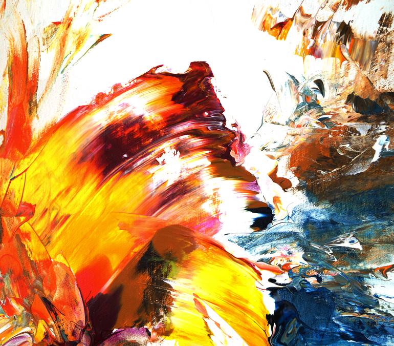 Original Abstract Expressionism Abstract Painting by Peter Nottrott