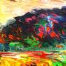 Large abstract painting. Original abstract expressionism art.
78.8" width x 41.3" height x 1.5" depth.
(200 cm Breite x 105 cm Höhe x 3,8 cm Keilrahmenstärke)

Original painting.
Large colourful landscape.

Modern summer landscape artwork.

It was painted with professional acrylic paint on canvas. Stretched on a wooden frame. The sides are painted too.
I always offer exclusive my original paintings, handmade, signed and dated on the front by myself...Peter Nottrott