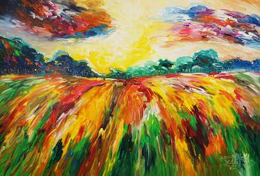 Original Abstract Expressionism Landscape Paintings by Peter Nottrott