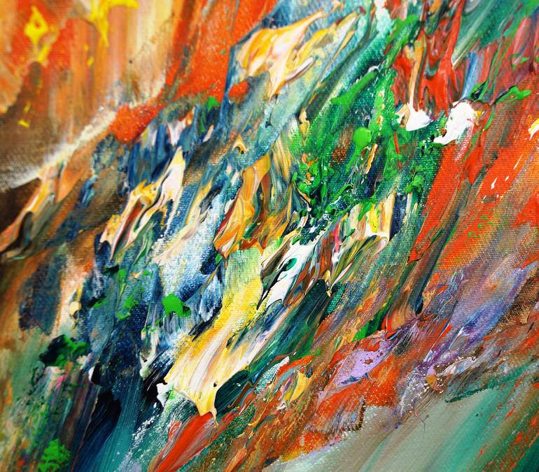 Original Abstract Expressionism Abstract Painting by Peter Nottrott