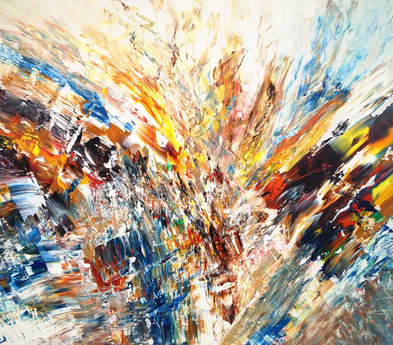 Original Abstract Expressionism Abstract Painting by Peter Nottrott