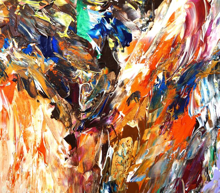 Original Abstract Expressionism Abstract Painting by Peter Nottrott