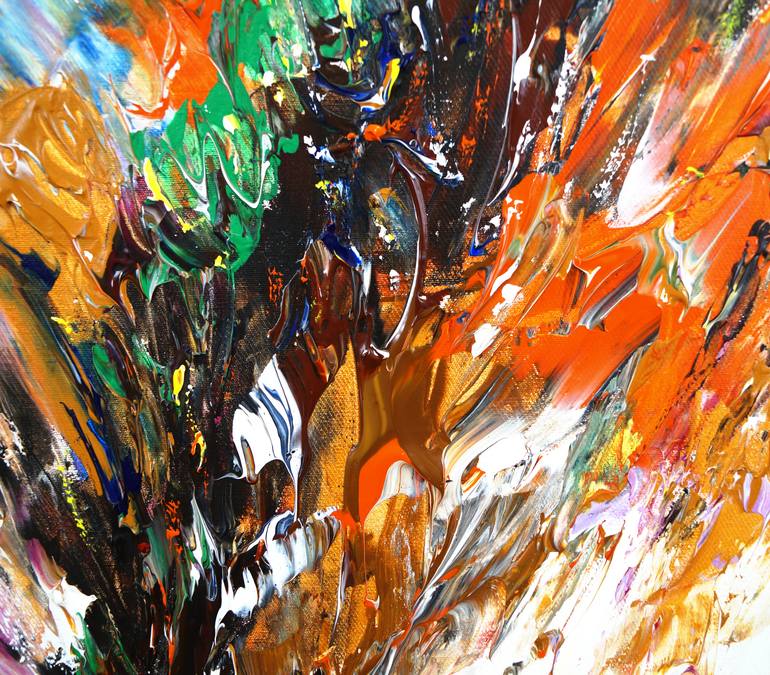 Original Abstract Expressionism Abstract Painting by Peter Nottrott