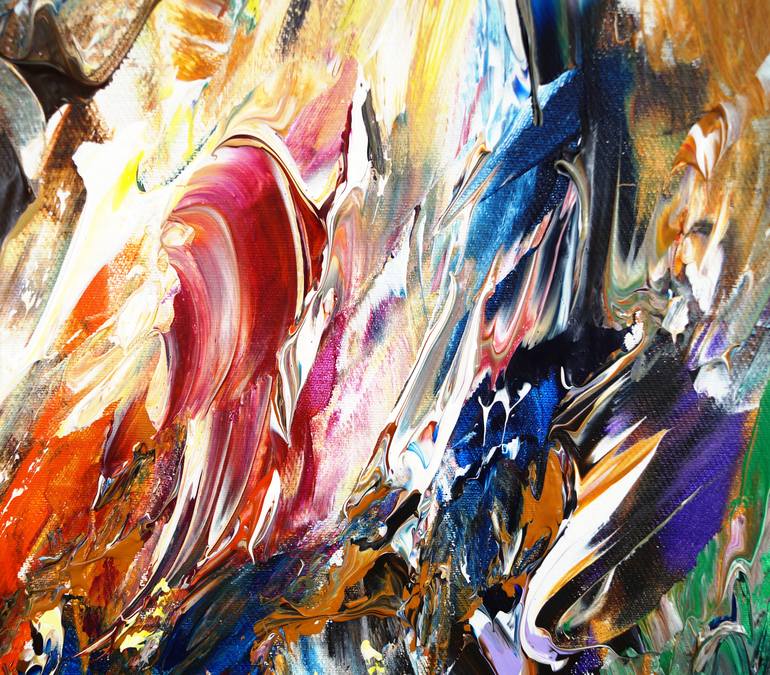 Original Abstract Expressionism Abstract Painting by Peter Nottrott