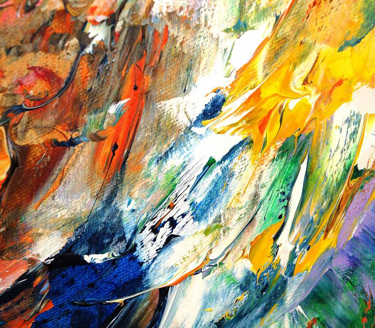 Original Abstract Expressionism Abstract Painting by Peter Nottrott