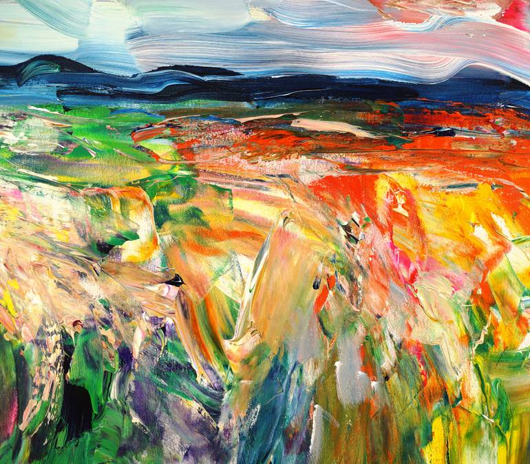 Original Abstract Expressionism Landscape Painting by Peter Nottrott