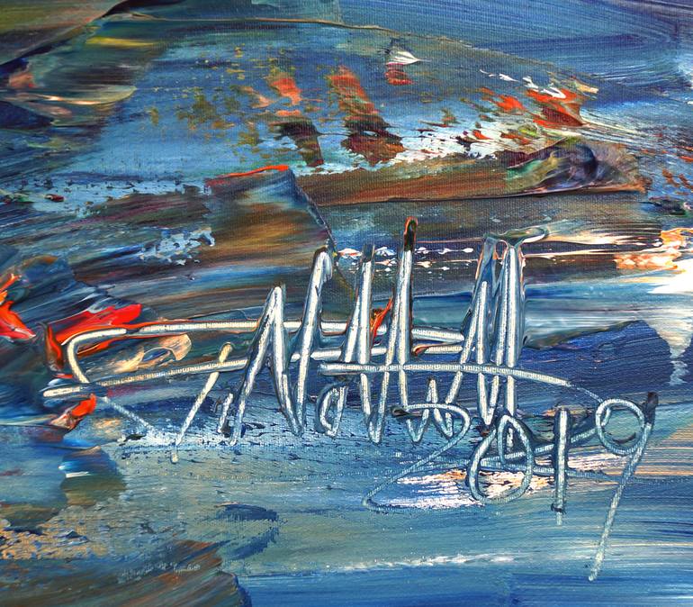 Original Abstract Expressionism Seascape Painting by Peter Nottrott