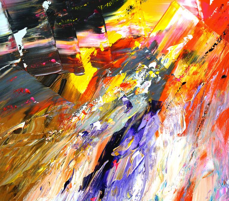 Original Abstract Expressionism Abstract Painting by Peter Nottrott