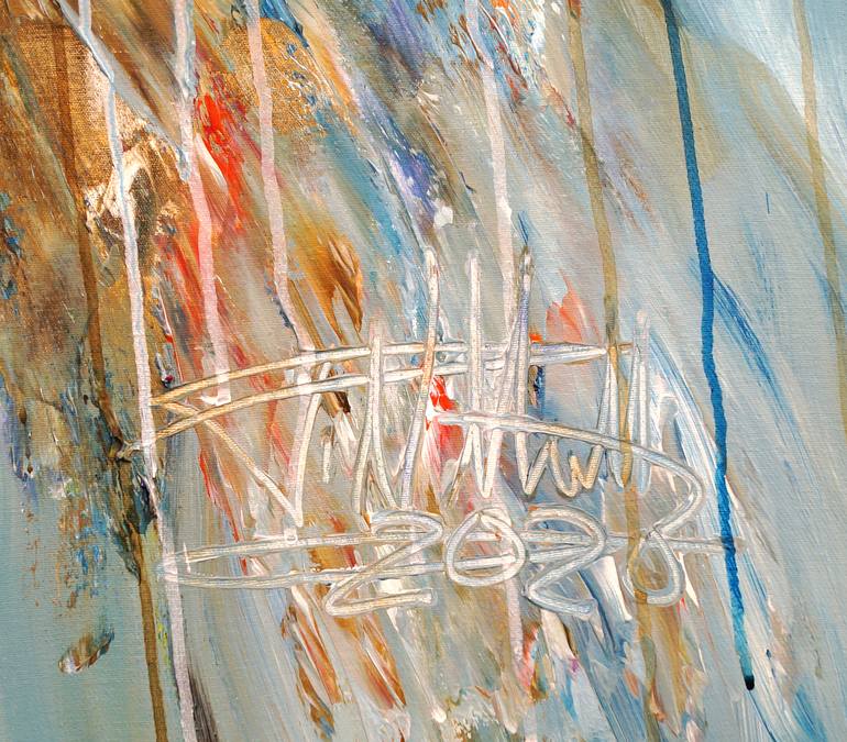 Original Abstract Expressionism Sailboat Painting by Peter Nottrott