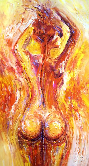 Original Abstract Expressionism Erotic Paintings by Peter Nottrott