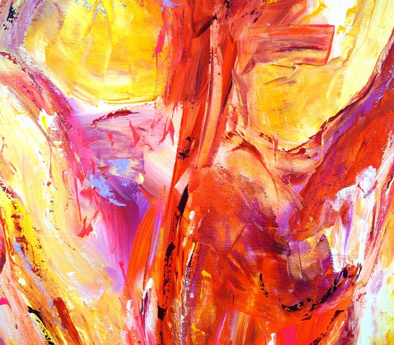 Original Abstract Expressionism Erotic Painting by Peter Nottrott