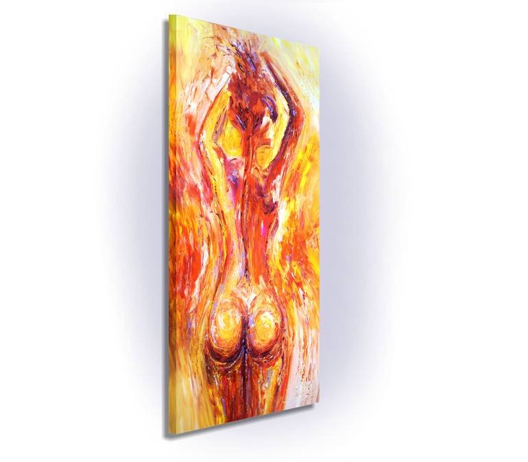 Original Abstract Expressionism Erotic Painting by Peter Nottrott