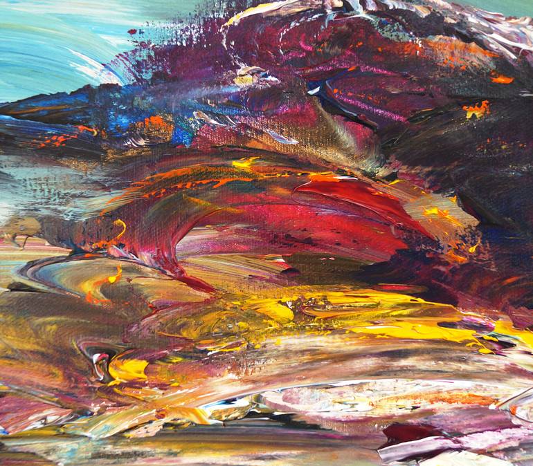 Original Abstract Expressionism Landscape Painting by Peter Nottrott