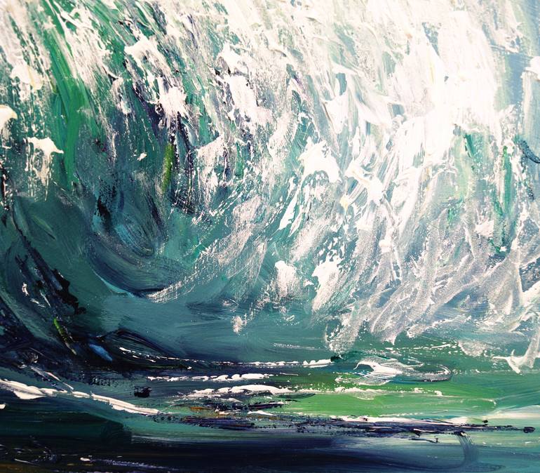 Original Abstract Expressionism Seascape Painting by Peter Nottrott