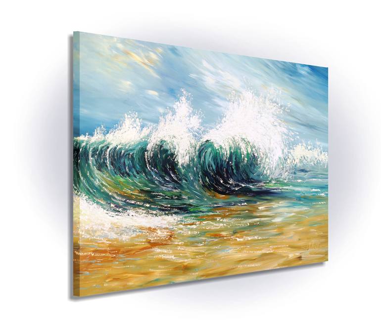 Original Abstract Expressionism Seascape Painting by Peter Nottrott