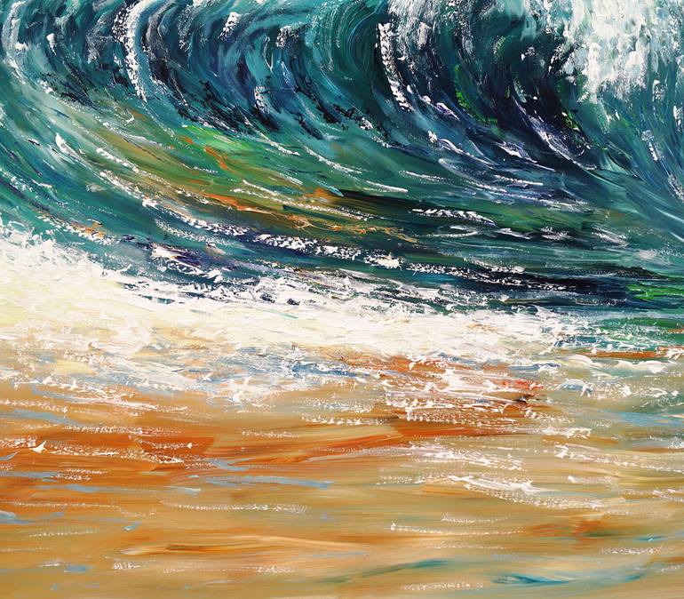 Original Abstract Expressionism Seascape Painting by Peter Nottrott