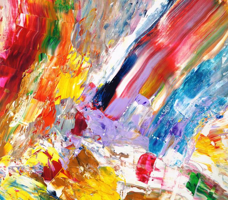 Original Abstract Expressionism Abstract Painting by Peter Nottrott