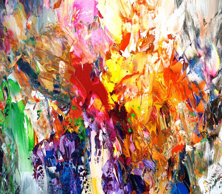 Original Abstract Expressionism Abstract Painting by Peter Nottrott