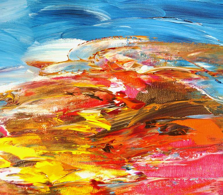 Original Abstract Seascape Painting by Peter Nottrott