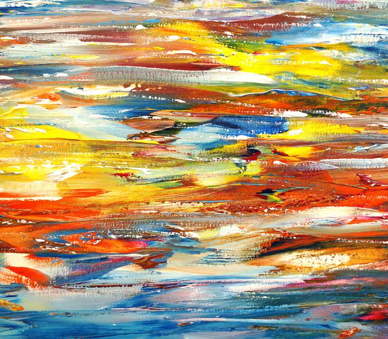 Original Abstract Seascape Painting by Peter Nottrott