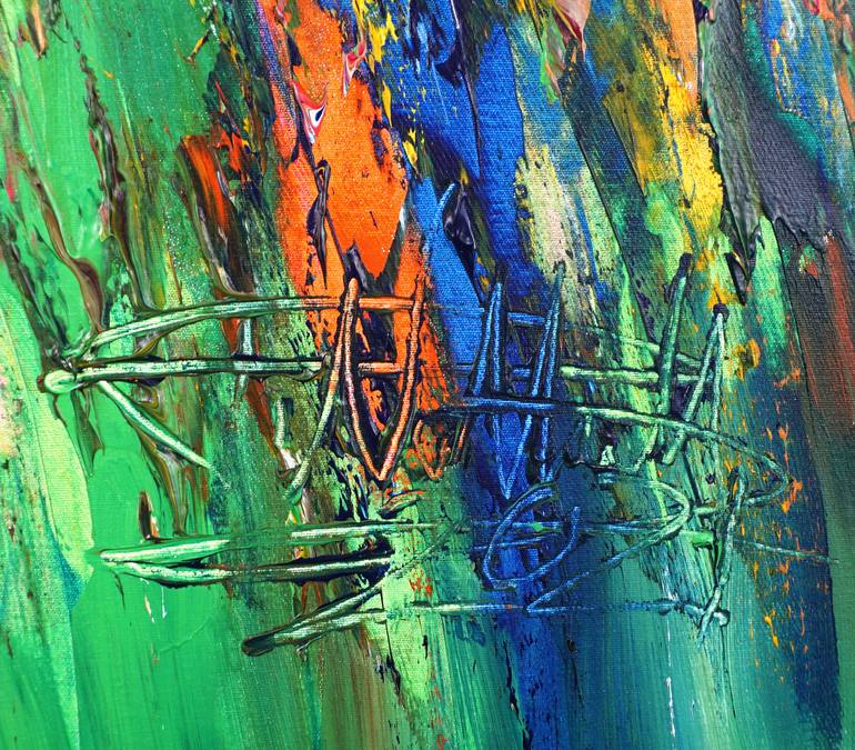 Original Abstract Expressionism Abstract Painting by Peter Nottrott